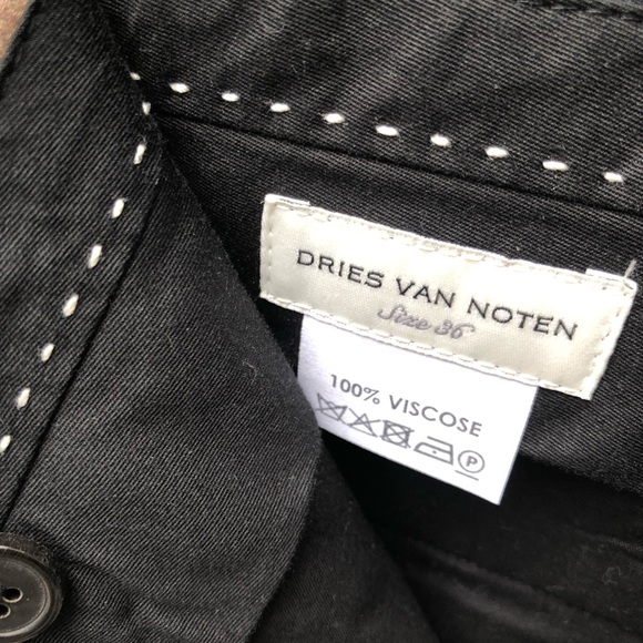 Dries Van Noten Black and Beige Flower Trouser 36 - Picture 7 of 7